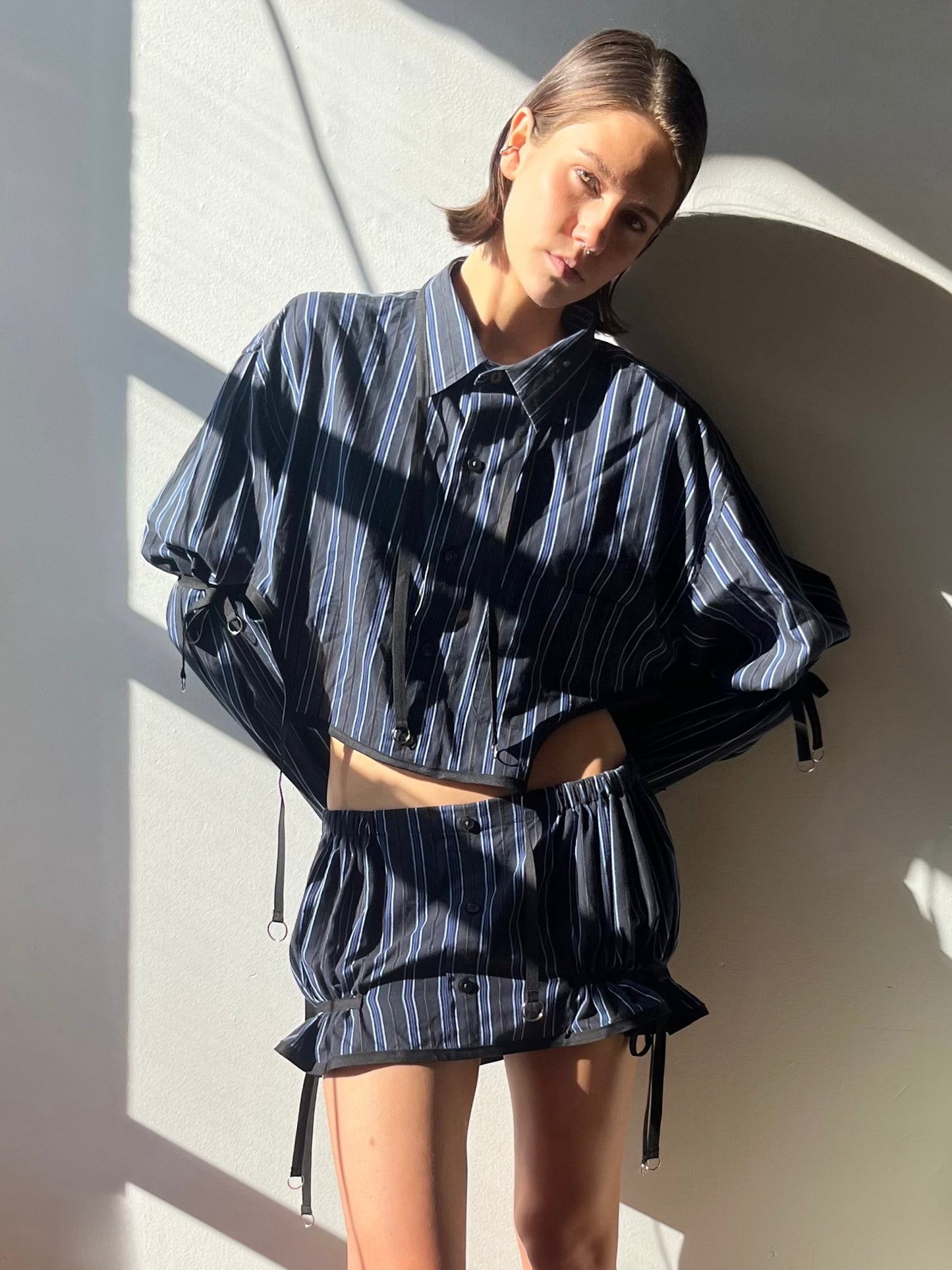 NAVY SUITING SET TOP