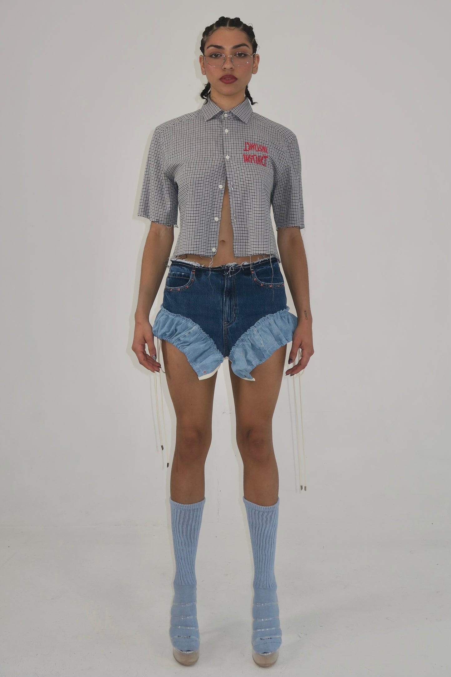 EMBROIDERED SUITING TOP