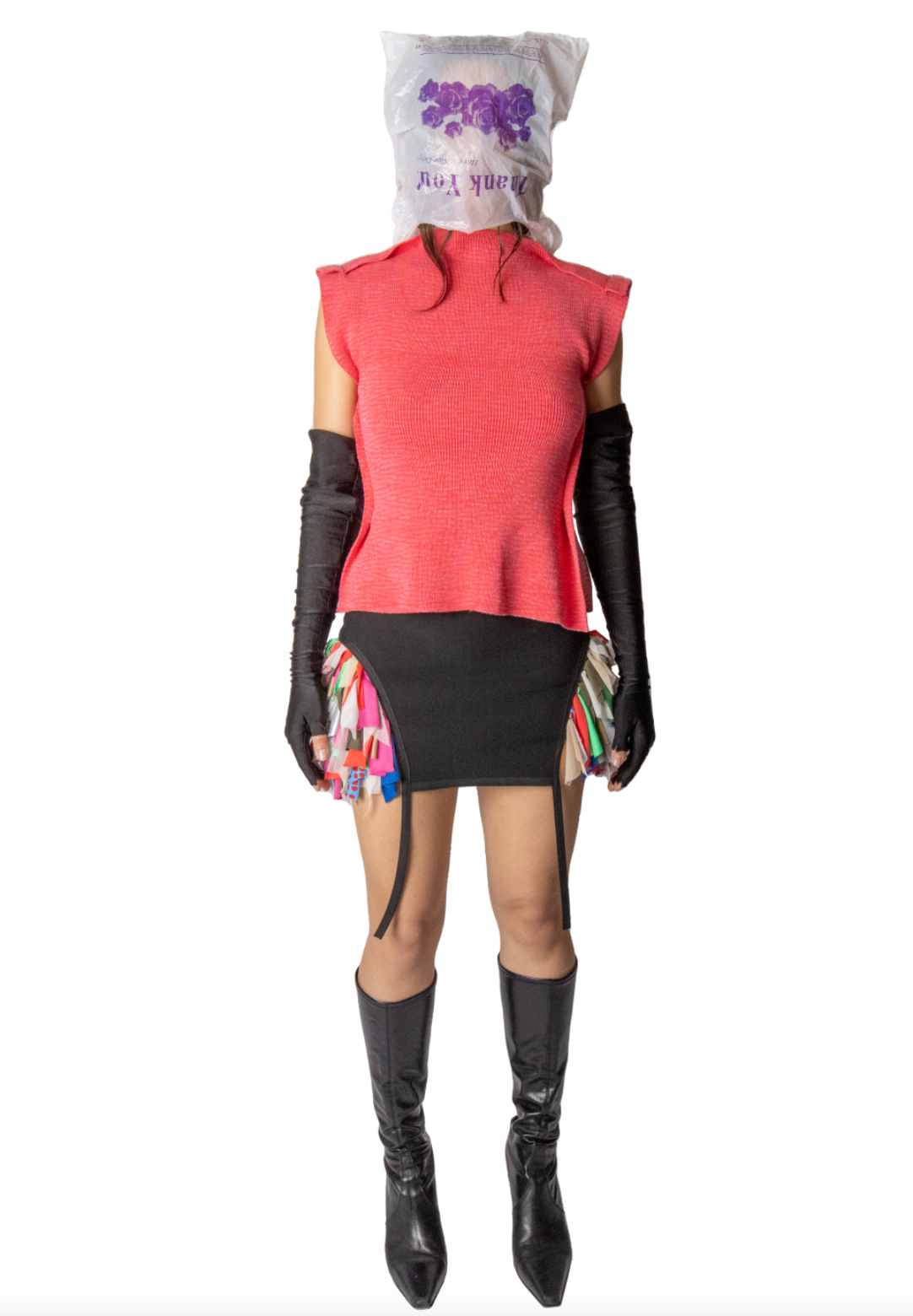 2-Tone Pink Knit Top