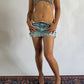 DENIM CURL SKIRT