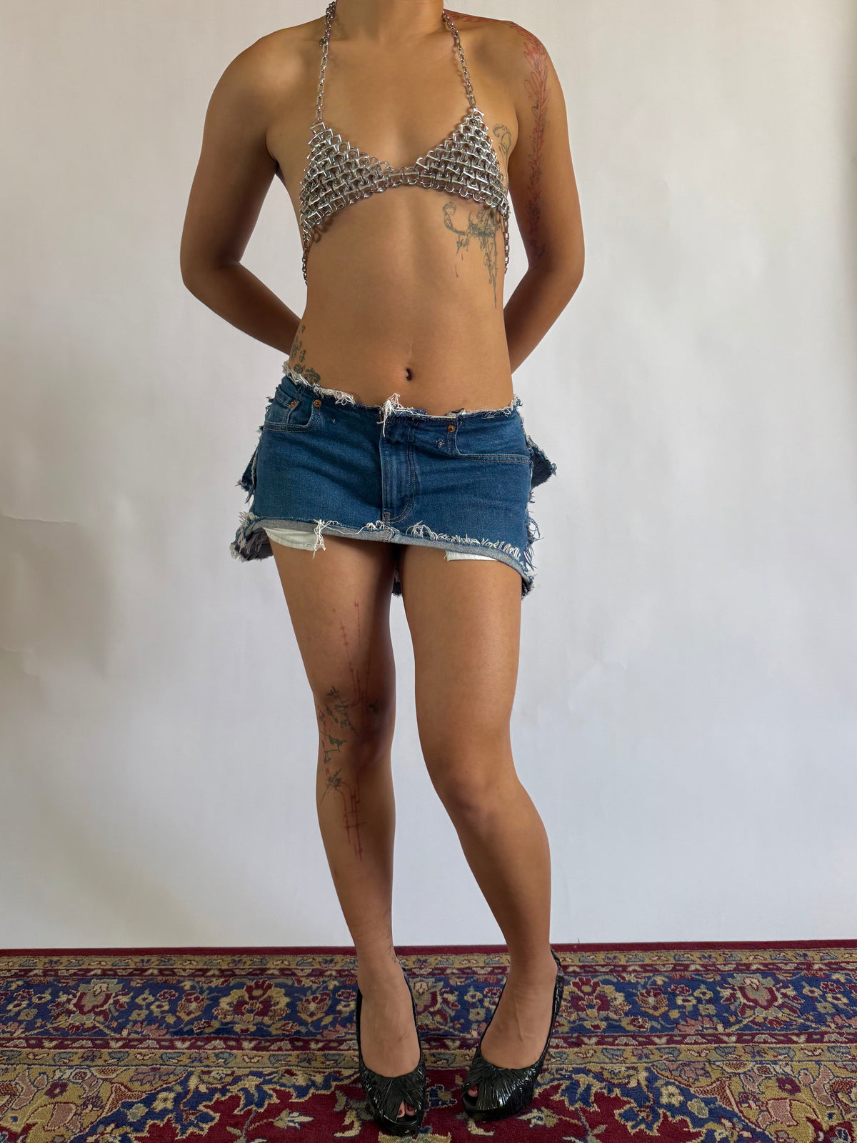DENIM POCKET SKIRT