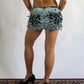 DENIM CURL SKIRT
