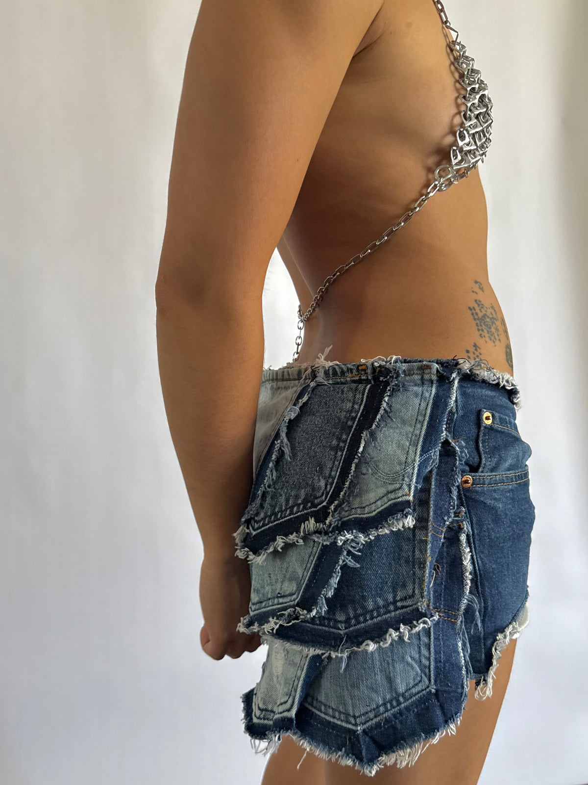 DENIM POCKET SKIRT