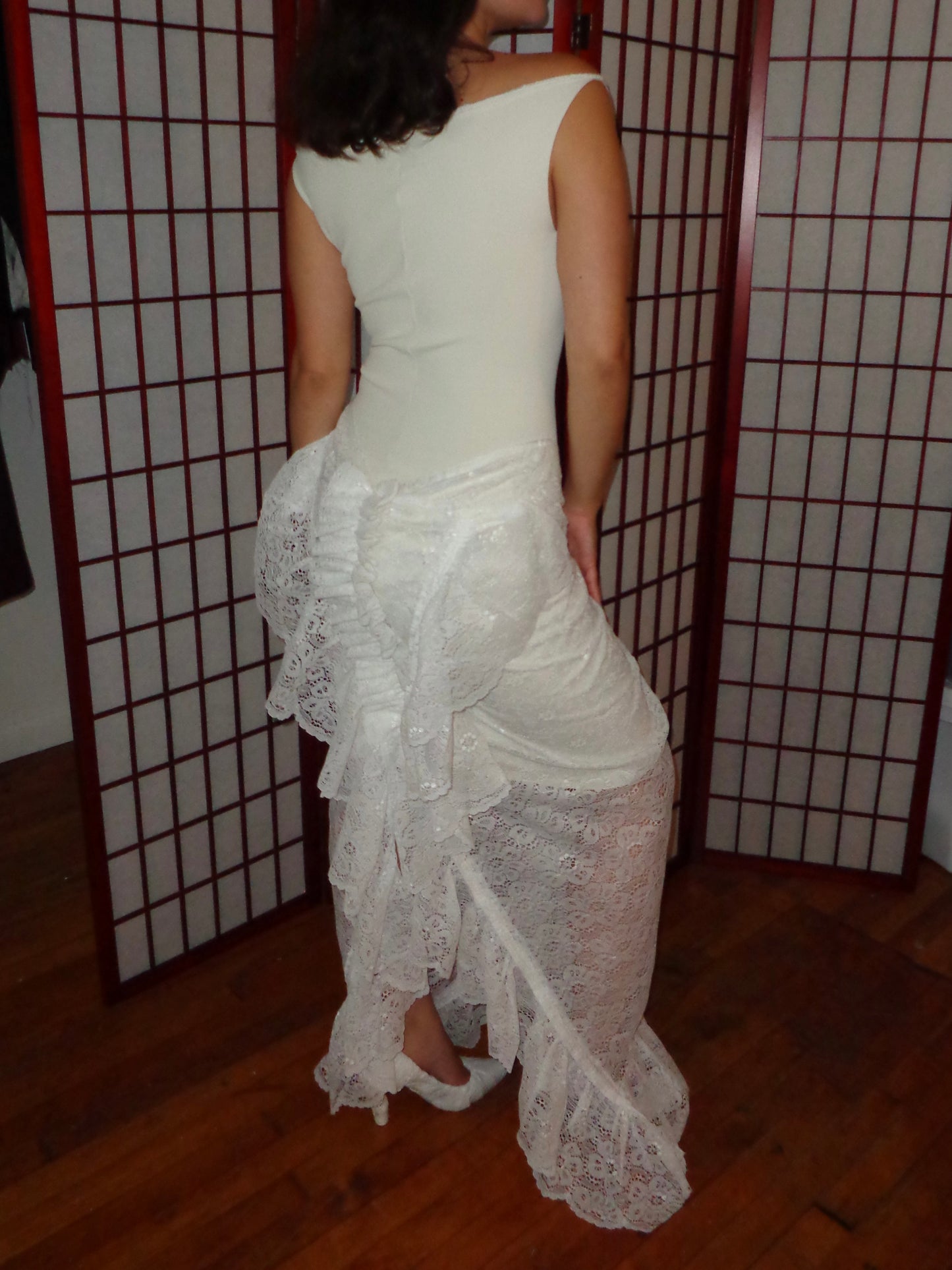 1/1 RUCHED LACE
