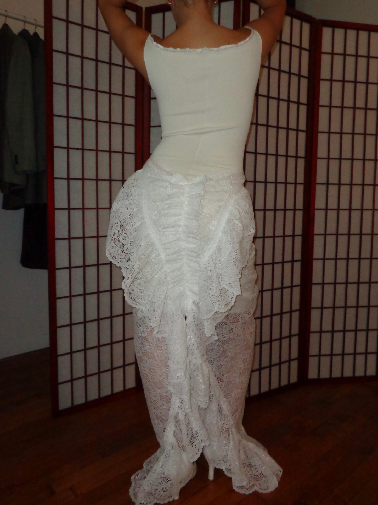 1/1 RUCHED LACE