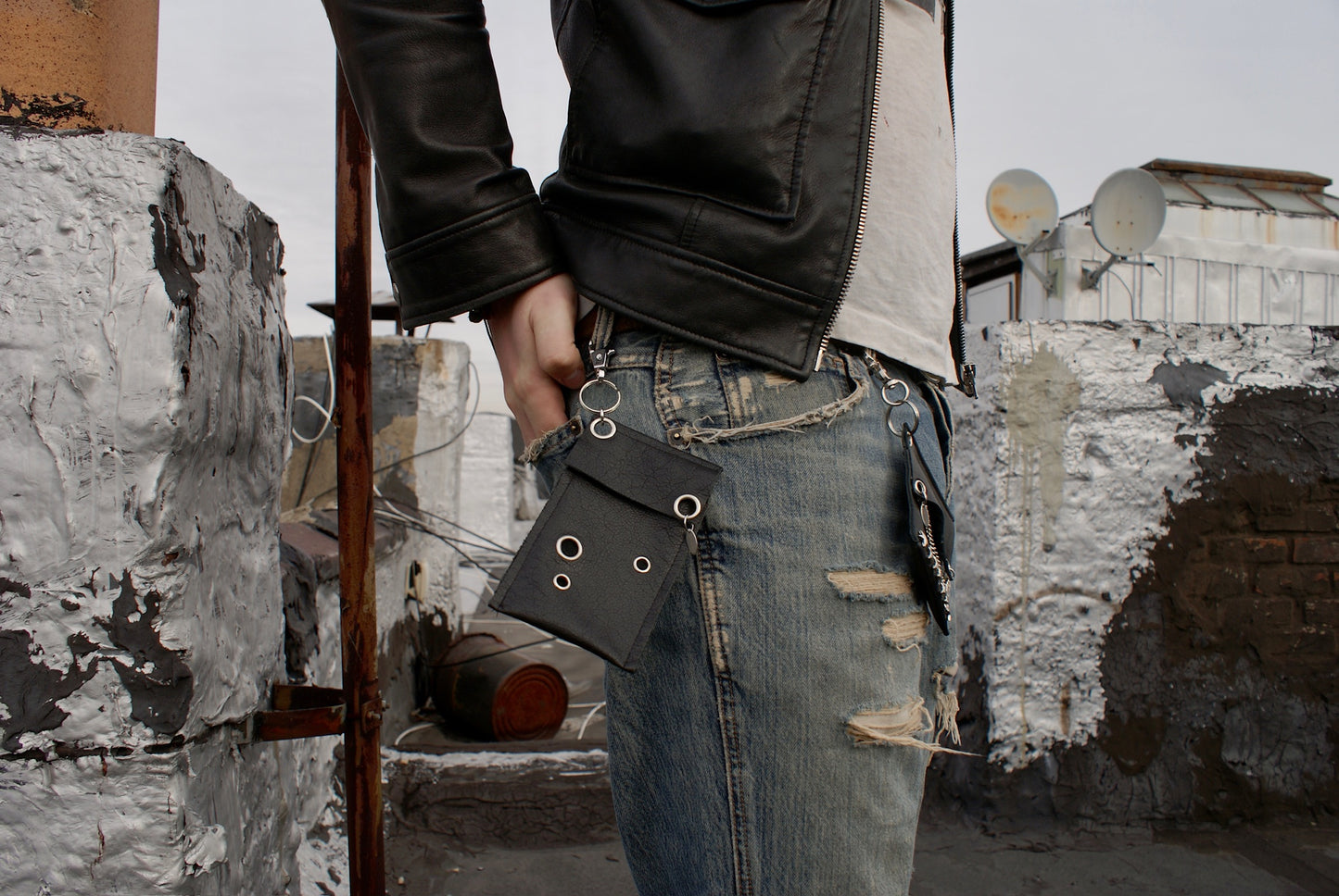 SCRAP LEATHER KEYCHAIN 4