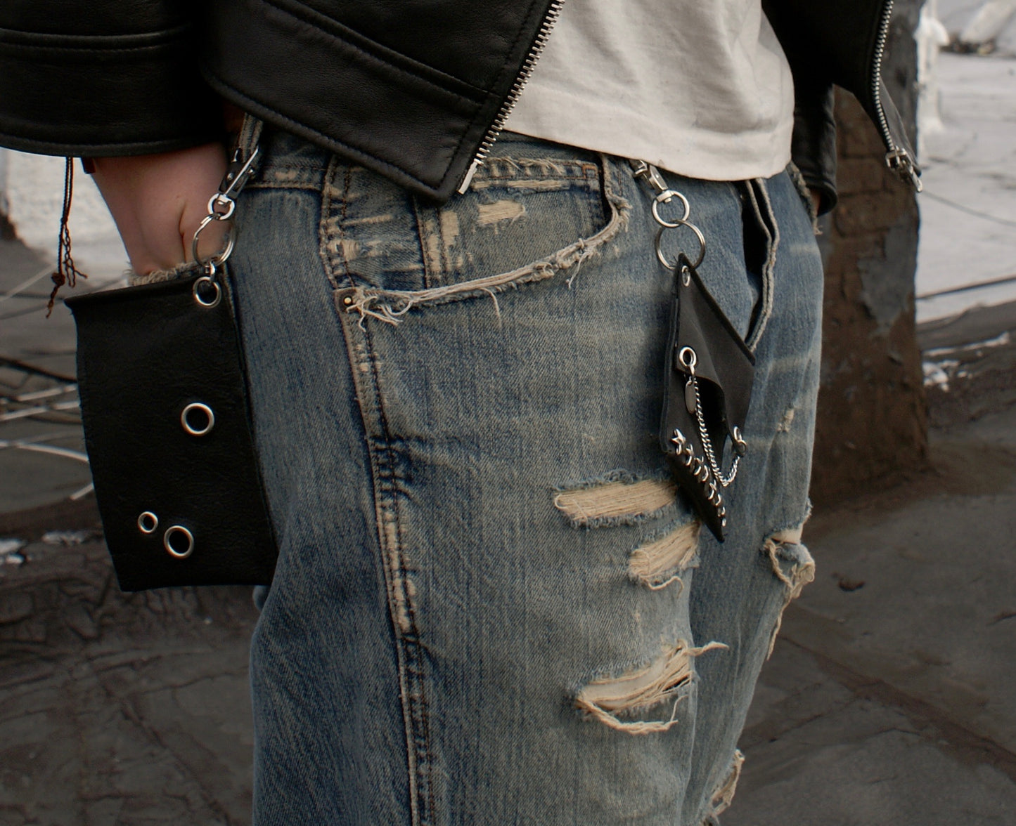 SCRAP LEATHER KEYCHAIN 4