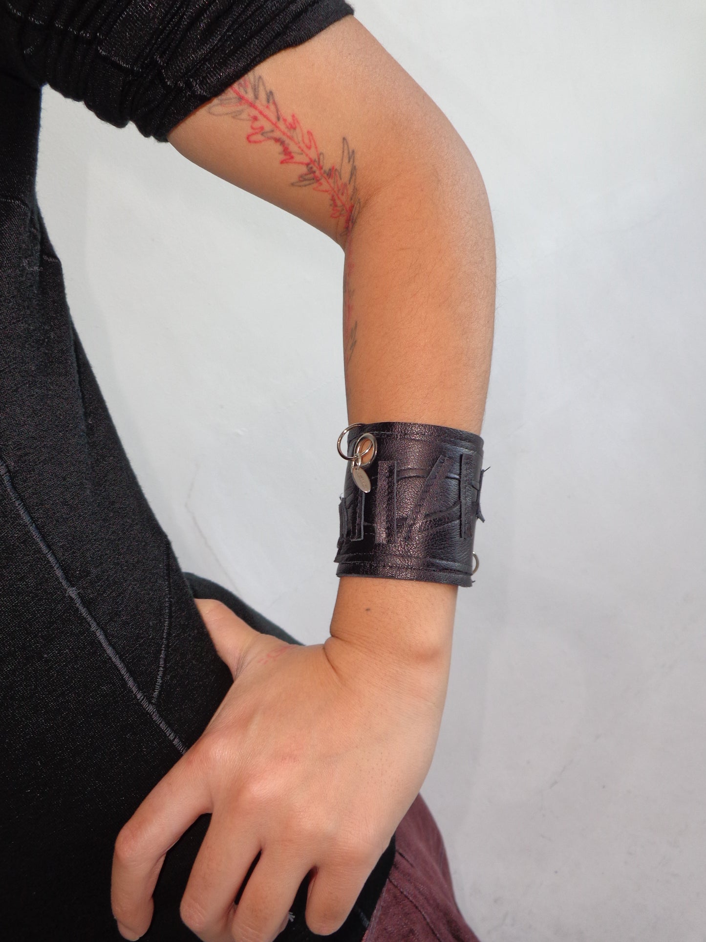 SCRAP LEATHER CUFF 6
