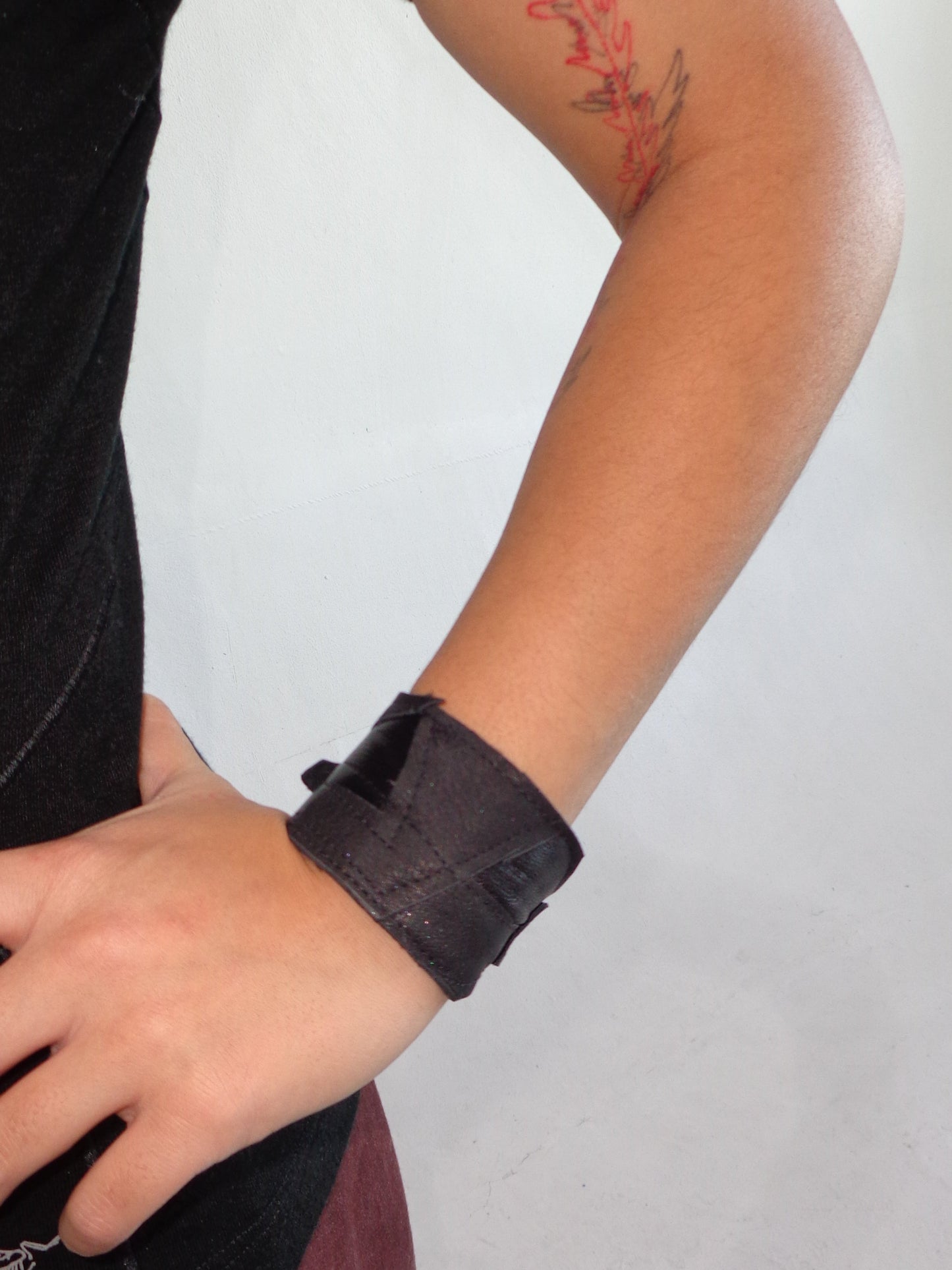 SCRAP LEATHER CUFF 3