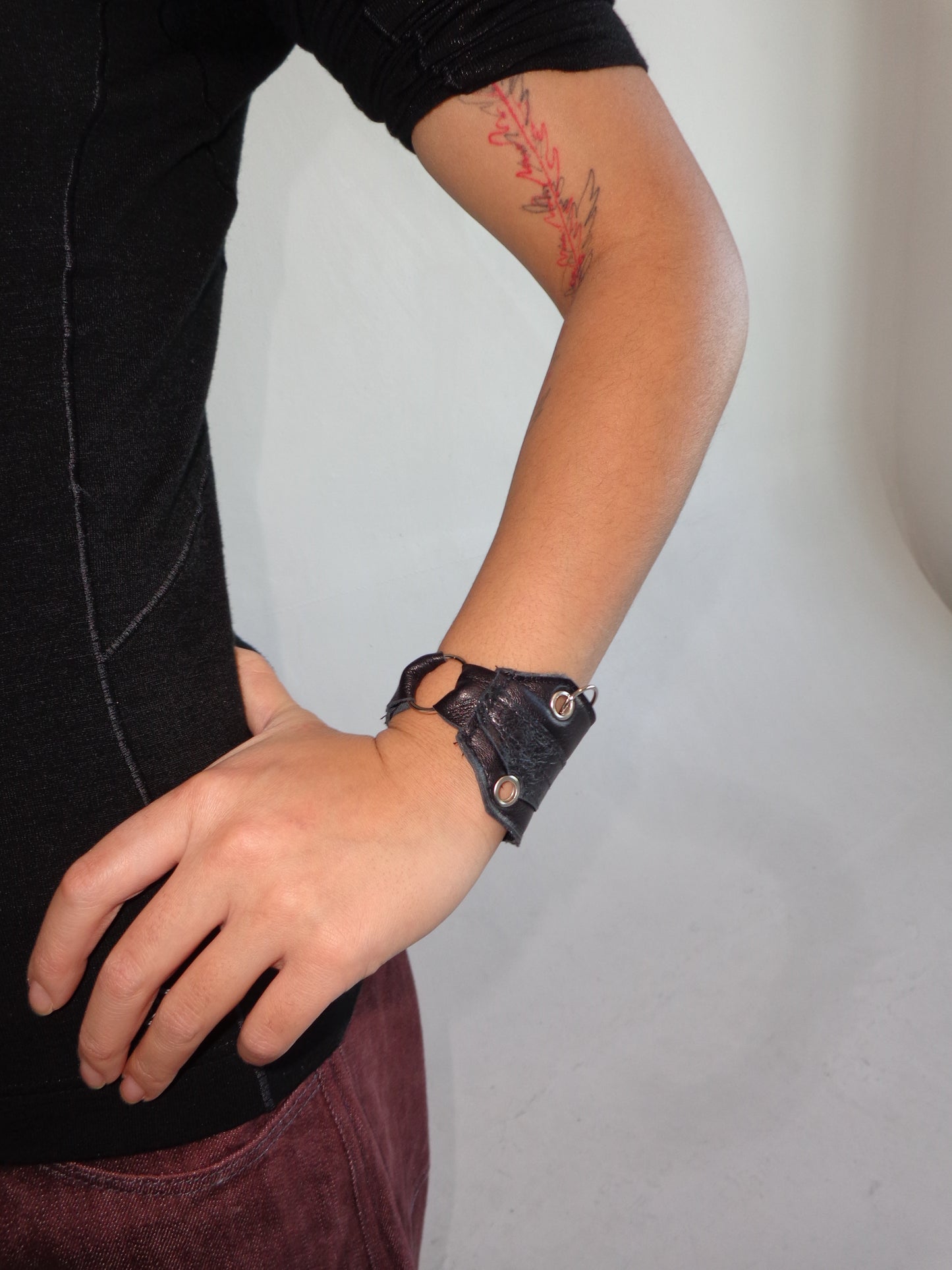 SCRAP LEATHER CUFF 1