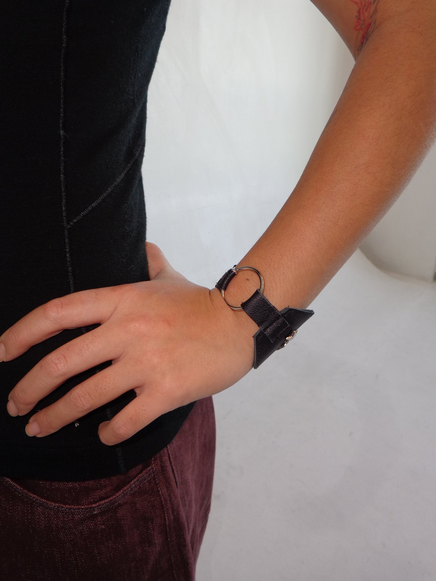 SCRAP LEATHER CUFF 4