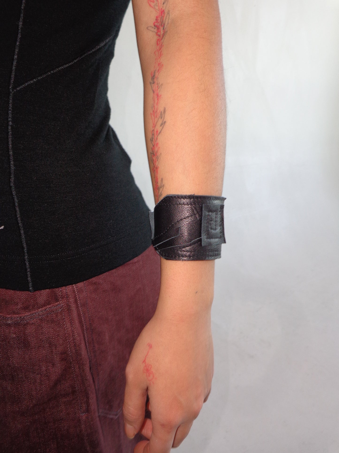 SCRAP LEATHER CUFF 2