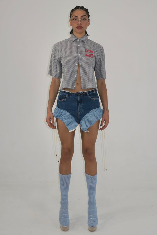 EMBROIDERED SUITING TOP