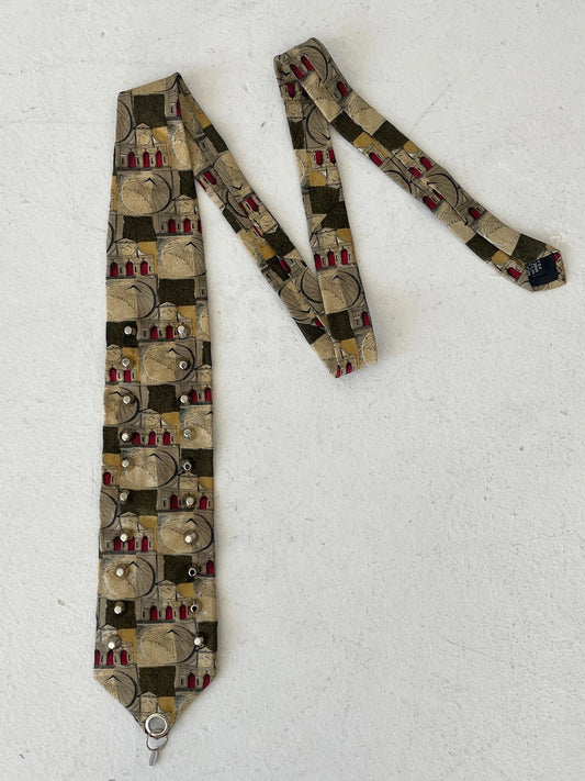 CHROME DOME STUD TIE